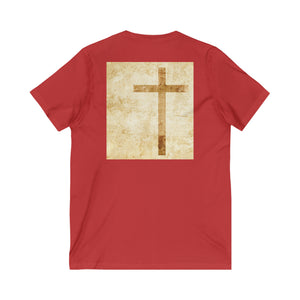 Unisex Jersey Short Sleeve V-Neck Tee