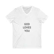 Unisex Jersey Short Sleeve V-Neck Tee