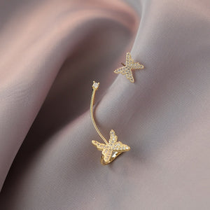2020 New Angel wings Rhinestone Hanging Dangle exquisite Exaggerated Fashion Stud Earrings elegant Prevent Allergy Earrings