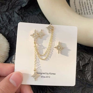 2020 New Angel wings Rhinestone Hanging Dangle exquisite Exaggerated Fashion Stud Earrings elegant Prevent Allergy Earrings