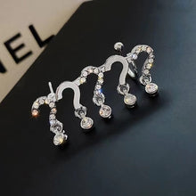 2020 New Angel wings Rhinestone Hanging Dangle exquisite Exaggerated Fashion Stud Earrings elegant Prevent Allergy Earrings