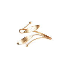 PuRui Bohemian Leaf Charm Upper Arm Bracelet Metal Leaves Tassel Pendants Arm Cuff Bangle Bracelets for Women Fashion Jewelry