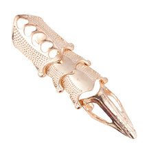 2020 NEW Fashion Cool Men Boys Punk Gothic Rock Scroll Joint Armor Knuckle Metal Full Finger Rings Gold Cospaly DIY Rings