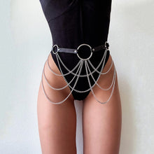 Goth Leather Body Harness Chain Bra Top Chest Waist Belt Witch Gothic Punk Fashion Metal Girl Festival Jewelry Accessories