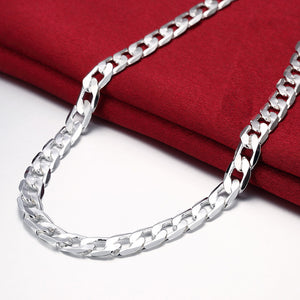 Special Offer 925 Sterling Silver Necklace for men&#39;s 20/24 Inches Classic 8MM Chain Luxury Jewelry Wedding Christmas gifts