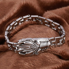 ZOSHI New Arrival Men Stainless Steel Bracelet Bangle Punk Men Jewelry Accessories Male Leopard Wolf Charm Wristband Pulseira