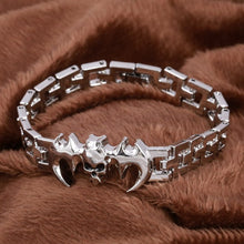 ZOSHI New Arrival Men Stainless Steel Bracelet Bangle Punk Men Jewelry Accessories Male Leopard Wolf Charm Wristband Pulseira