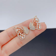 2021 New Trendy Long Butterfly Clip Earrings Ear Hook Pearl Ear Clips Without Pierced Ears Chain Earrings Women Girls Jewelry