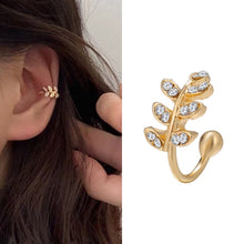 Silver Plated Metal Butterfly Ear Clips Without Piercing For Women Sparkling Zircon Ear Cuff Clip Earrings Wedding Jewelry