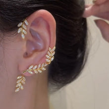 Silver Plated Metal Butterfly Ear Clips Without Piercing For Women Sparkling Zircon Ear Cuff Clip Earrings Wedding Jewelry