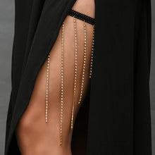 Bohemian Boho Gold Color Metal Beaded Chain Thigh Chain For Women Big Snake Pendants Leg Chain Body Jewelry Beach Style Gift