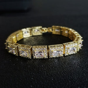 2022 New Arrivals 18CM Luxury Heart Rose Gold Silver Color Bracelet Bangle for Women Wedding Bride on Hand Gift Jewelry S5777