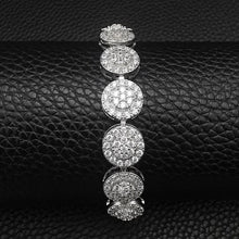 2022 New Arrivals 18CM Luxury Heart Rose Gold Silver Color Bracelet Bangle for Women Wedding Bride on Hand Gift Jewelry S5777
