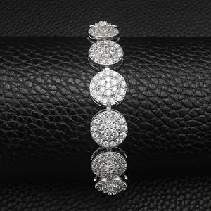 2022 New Arrivals 18CM Luxury Heart Rose Gold Silver Color Bracelet Bangle for Women Wedding Bride on Hand Gift Jewelry S5777