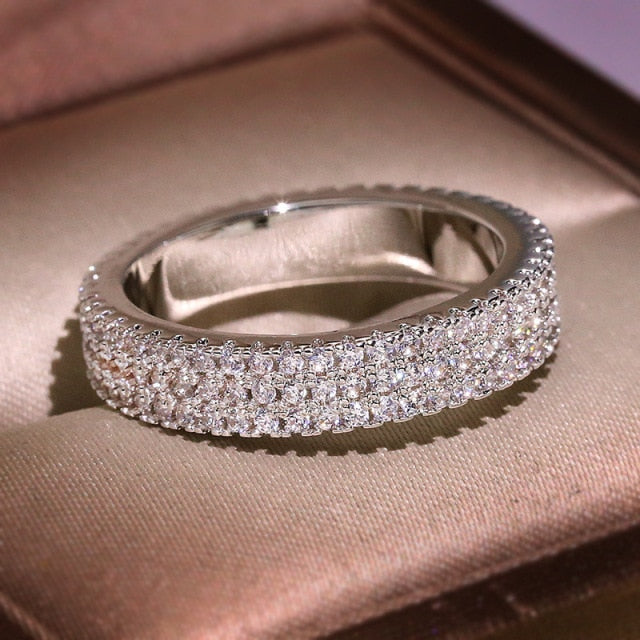 14K White Gold FL Diamond Ring for Women Fine Anillos De Bizuteria Wedding Natural Gemstone 14 K Gold Jewelry Cushion Zirconia