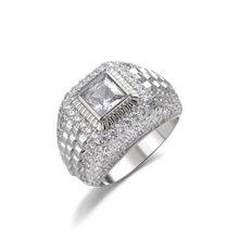 Hiphop/Rock 14K White Gold Jewelry Ring Men Fine Anillos Plata 925 Para Mujer Bizuteria Gemstone 14 K Gold Wedding Rings Male