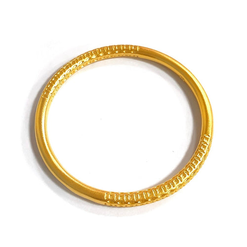 New 14K Gold Bangles Jewelry for Women Not Fade Gold Pulseira Feminina Bizuteria Wedding Real 14 K Gold Trendy Bangles Females