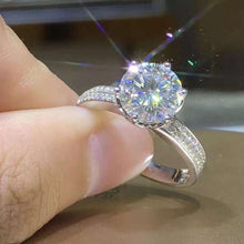 100% Real 14 K White Gold color Ring for Women Natural Anillos De Bizuteria 2 Carats Diamond Anillos Mujer Pave Setting Jewelry