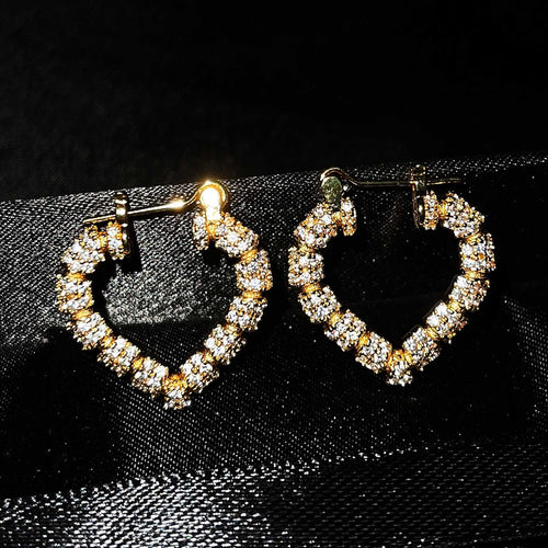 DIWENFU 14K Gold Jewelry Diamond Stud Earrings for Women Aros Mujer Oreja Orecchini Bizuteria Bohemia 14 K Yellow Gold Earrings