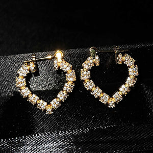 DIWENFU 14K Gold Jewelry Diamond Stud Earrings for Women Aros Mujer Oreja Orecchini Bizuteria Bohemia 14 K Yellow Gold Earrings