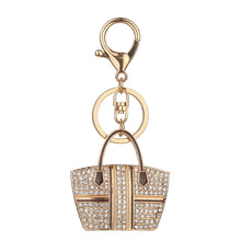 Rhinestone Alloy Handbag Sparkling Charm Keychain Bag Handbag Key Pendant - bosseybling